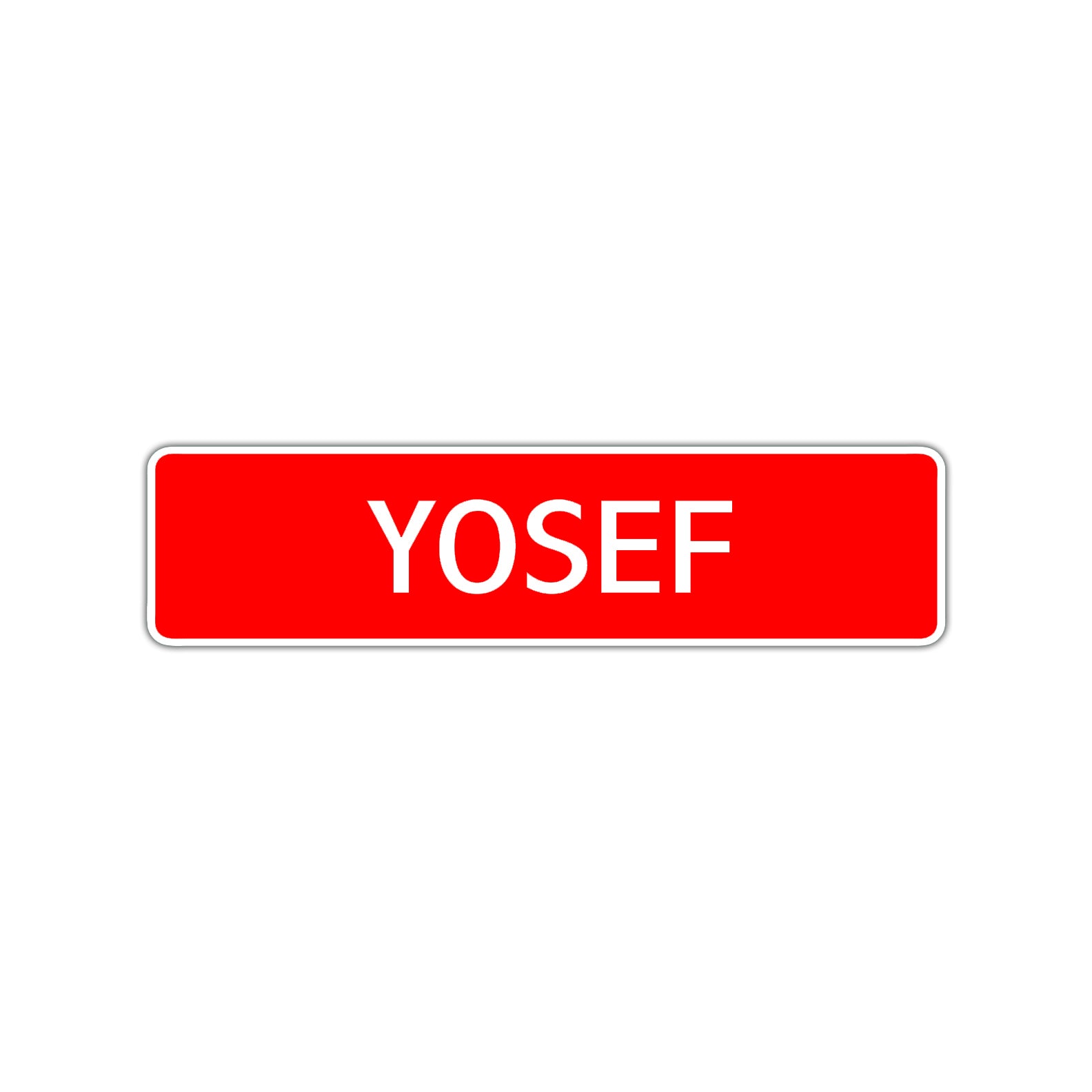 Yosef Street Sign Children Name Room Plate