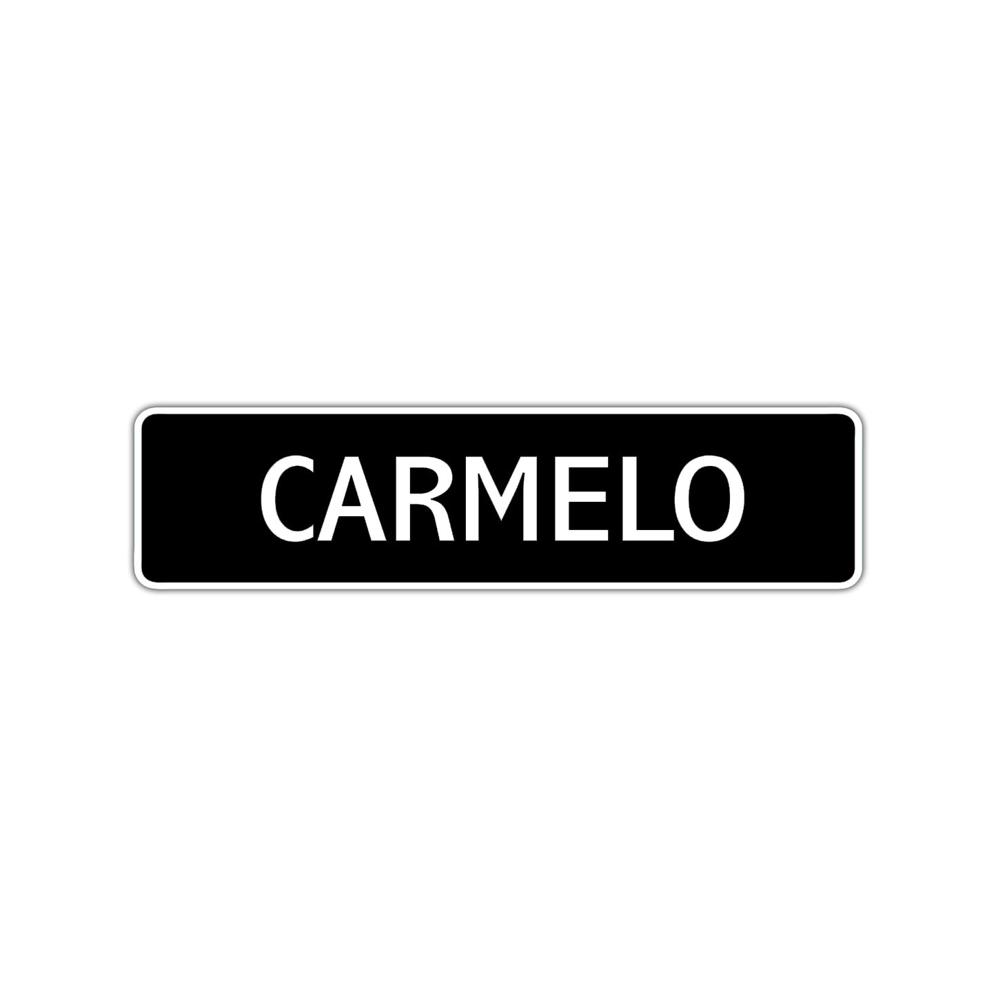 Carmelo Street Sign Children Name Room Plate