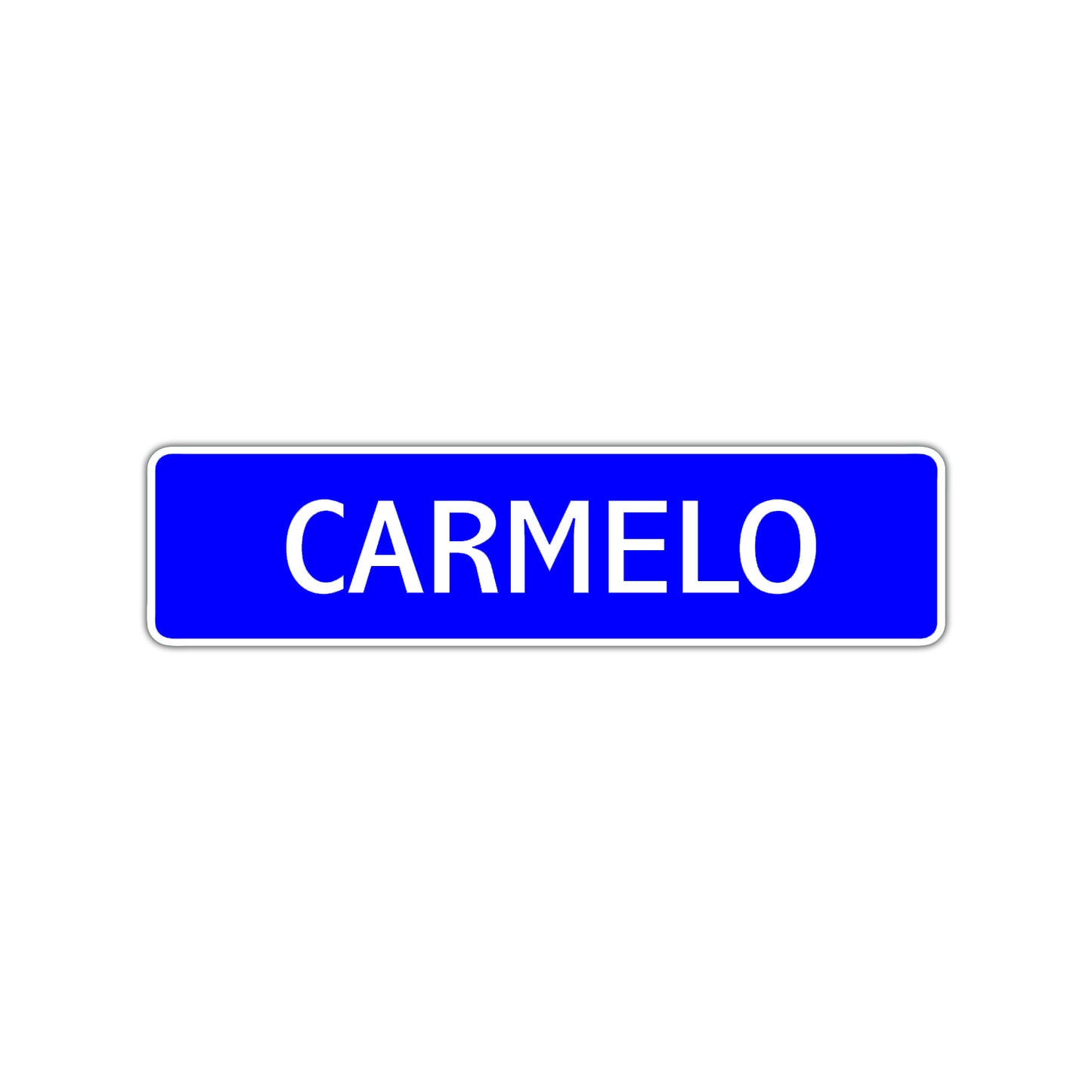Carmelo Street Sign Children Name Room Plate