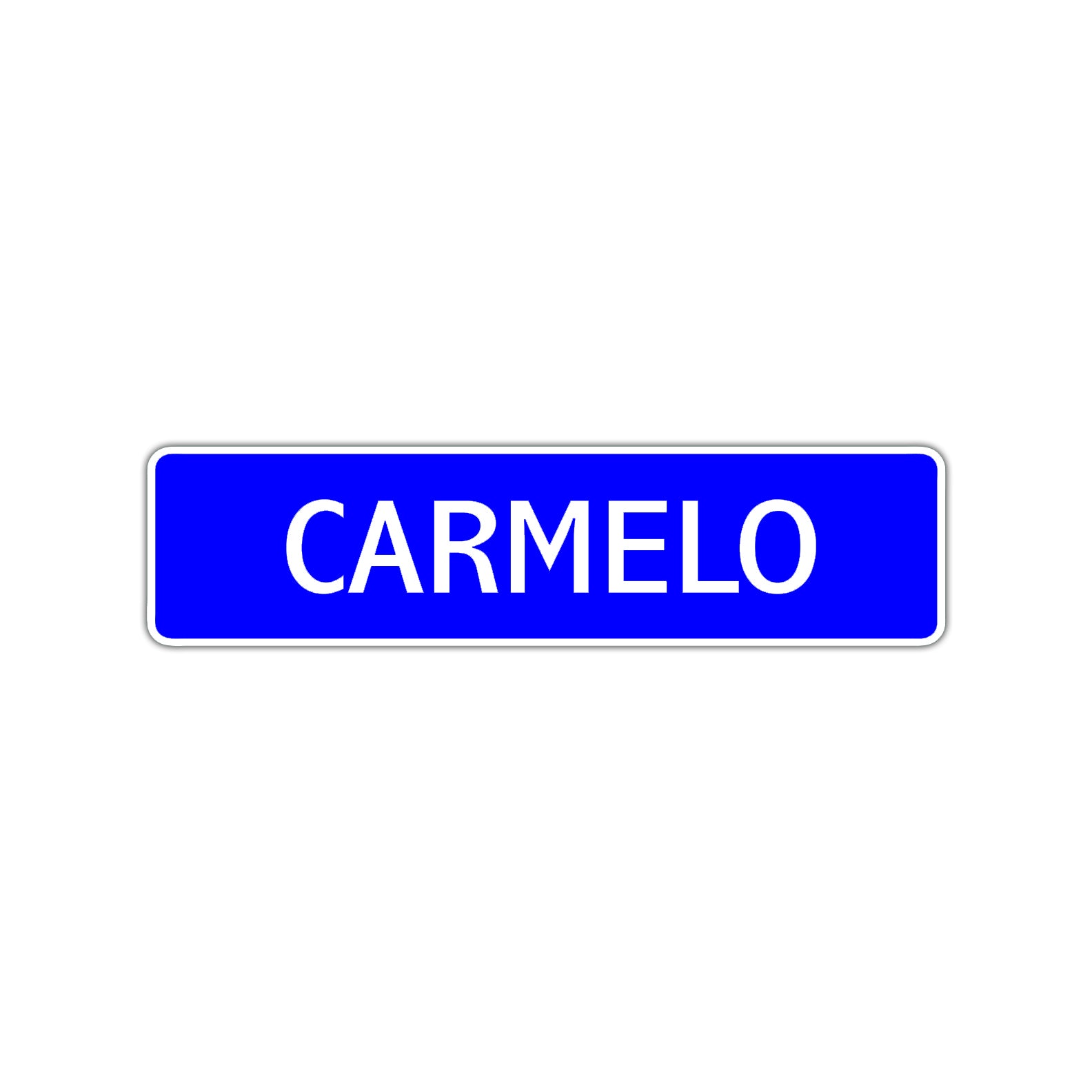 Carmelo Street Sign Children Name Room Plate