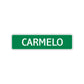 Carmelo Street Sign Children Name Room Plate
