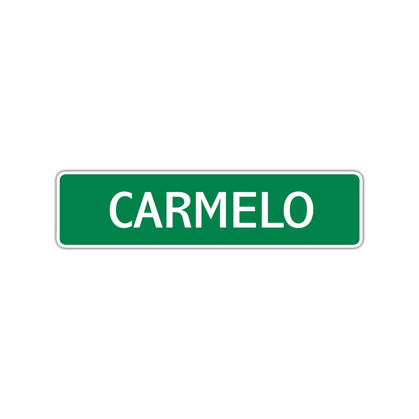 Carmelo Street Sign Children Name Room Plate