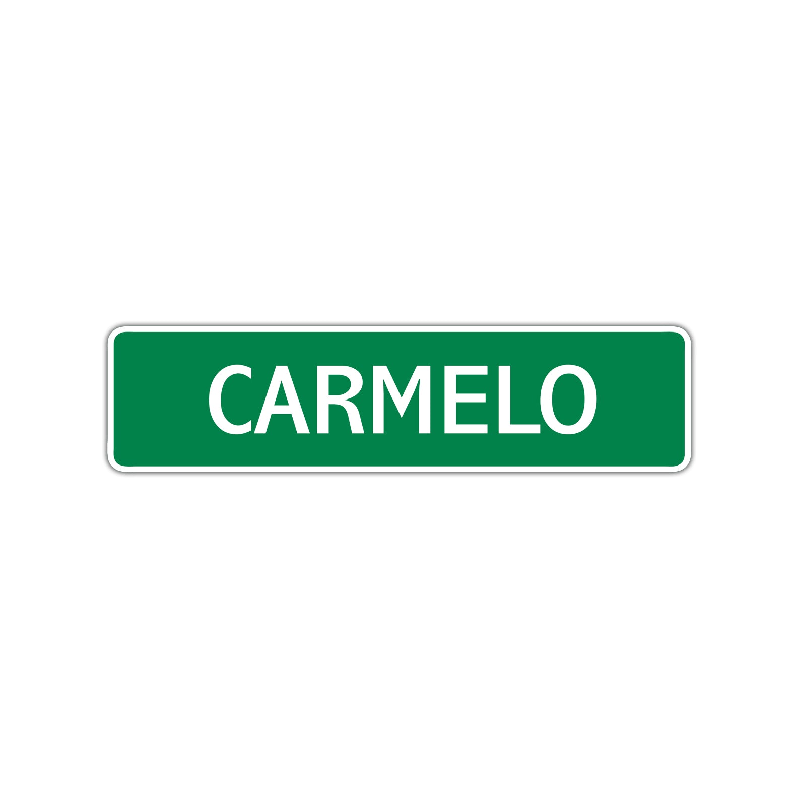 Carmelo Street Sign Children Name Room Plate