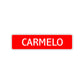 Carmelo Street Sign Children Name Room Plate