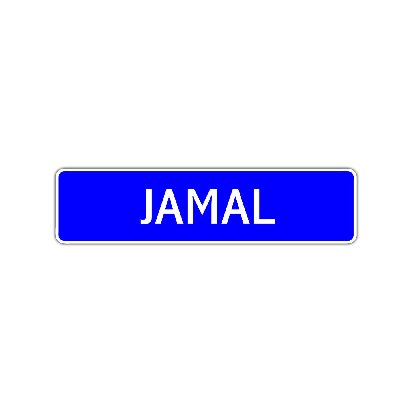 Jamal Street Sign Children Name Room Plate