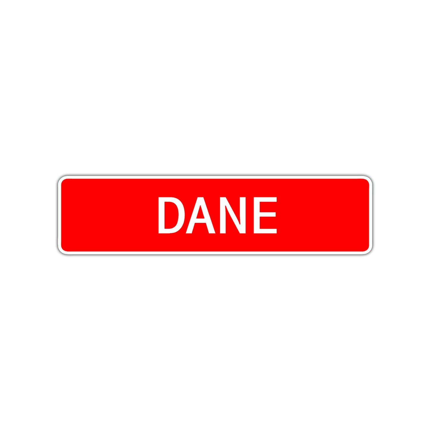 Dane Street Sign Children Name Room Plate