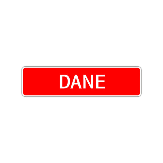 Dane Street Sign Children Name Room Plate