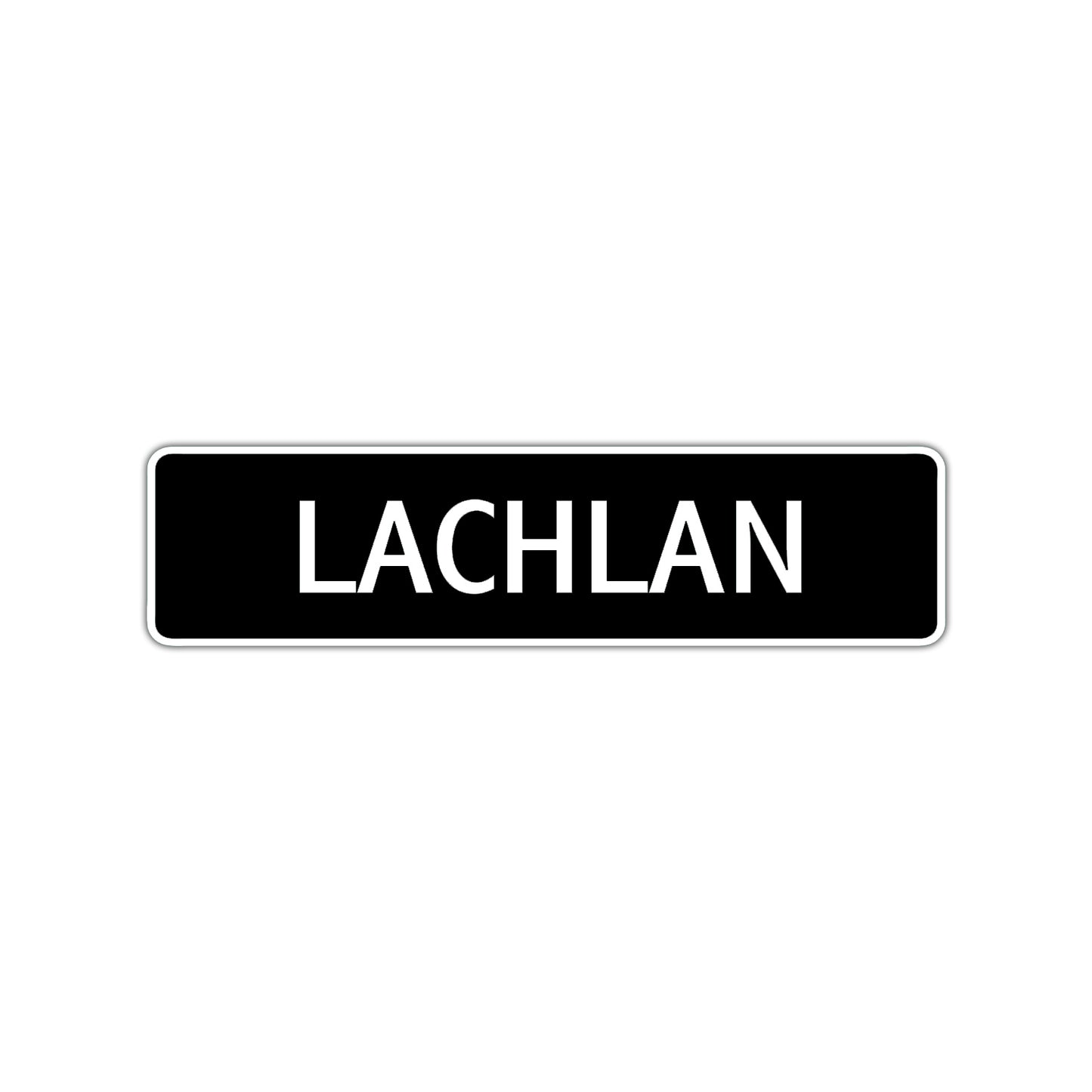 Lachlan Street Sign Children Name Room Plate