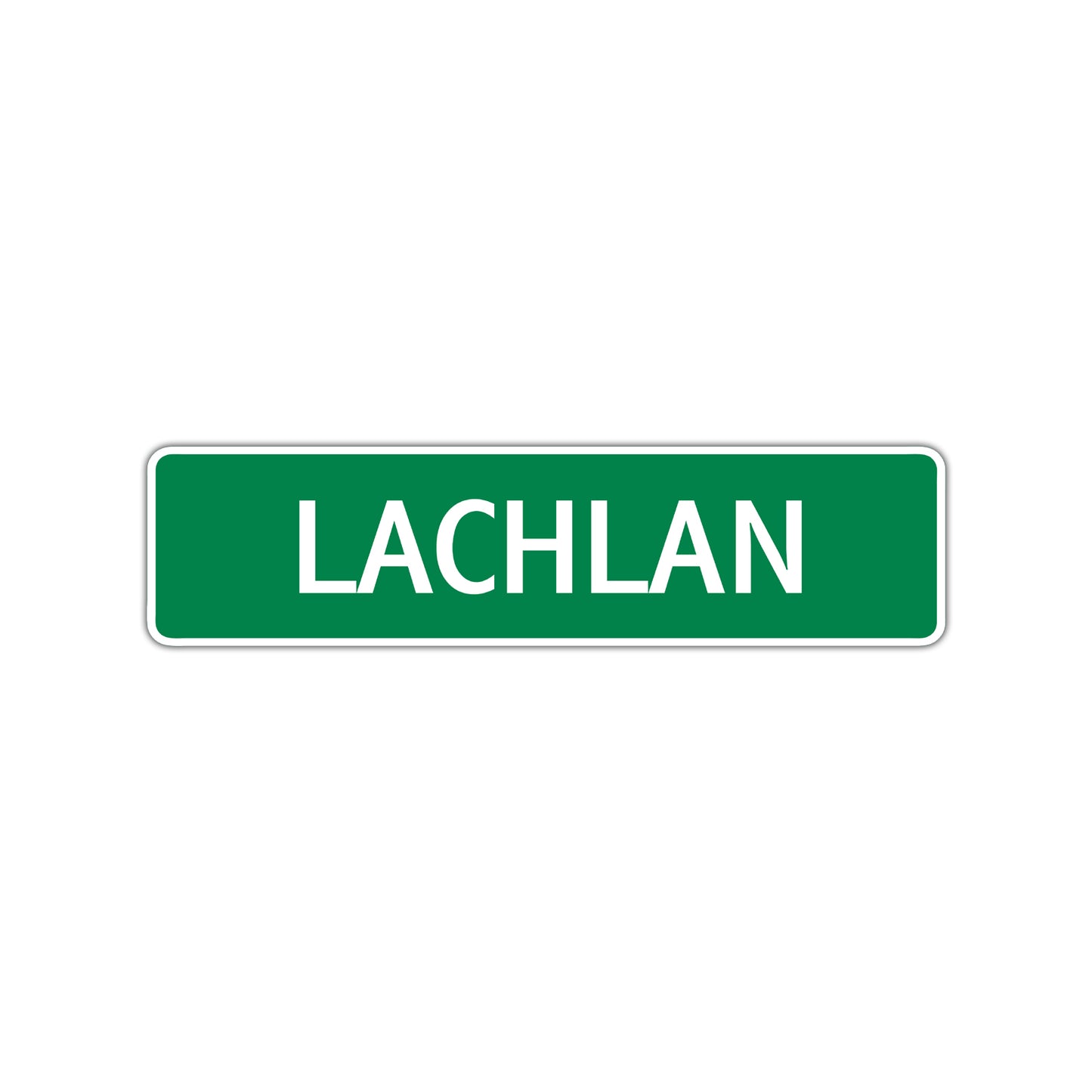 Lachlan Street Sign Children Name Room Plate