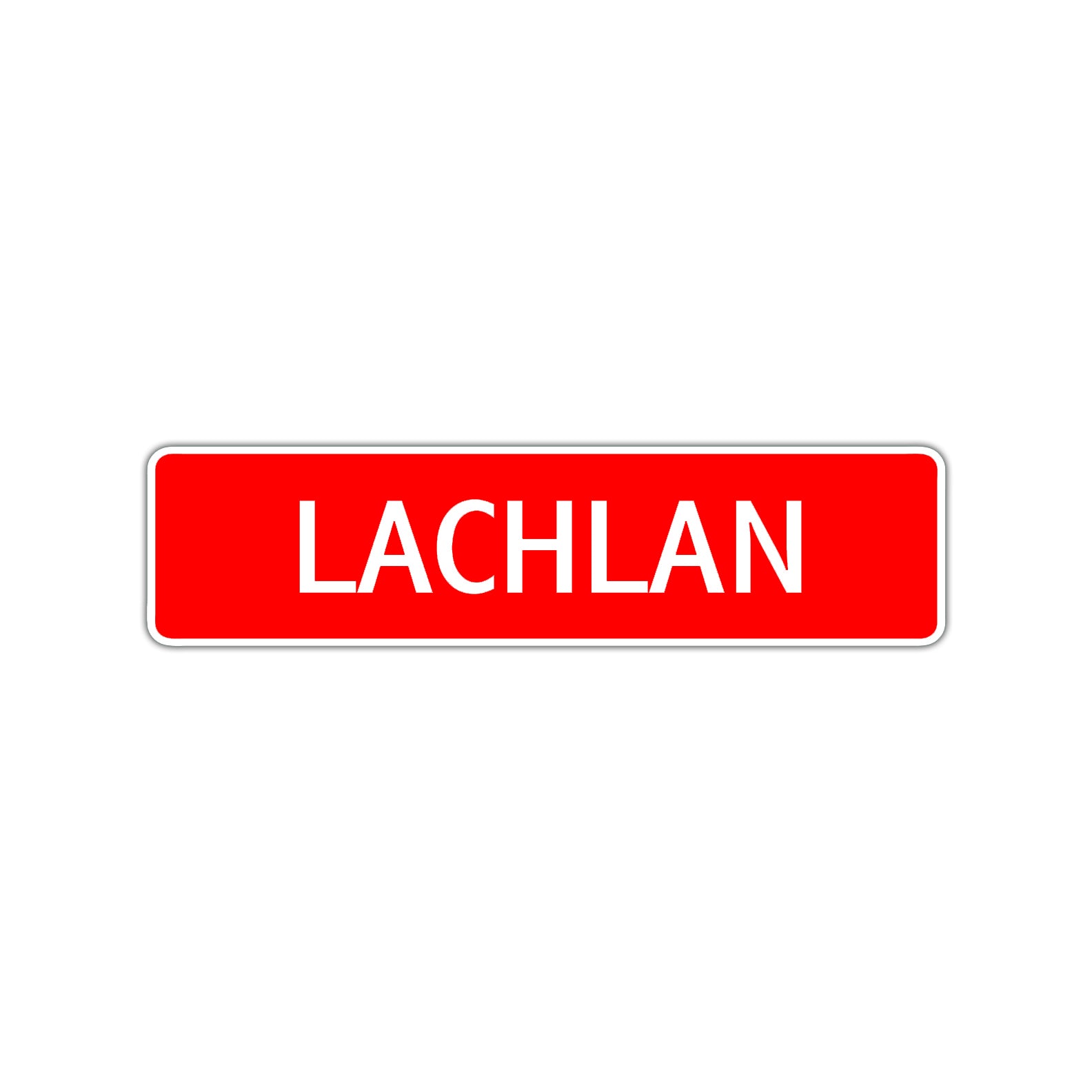 Lachlan Street Sign Children Name Room Plate