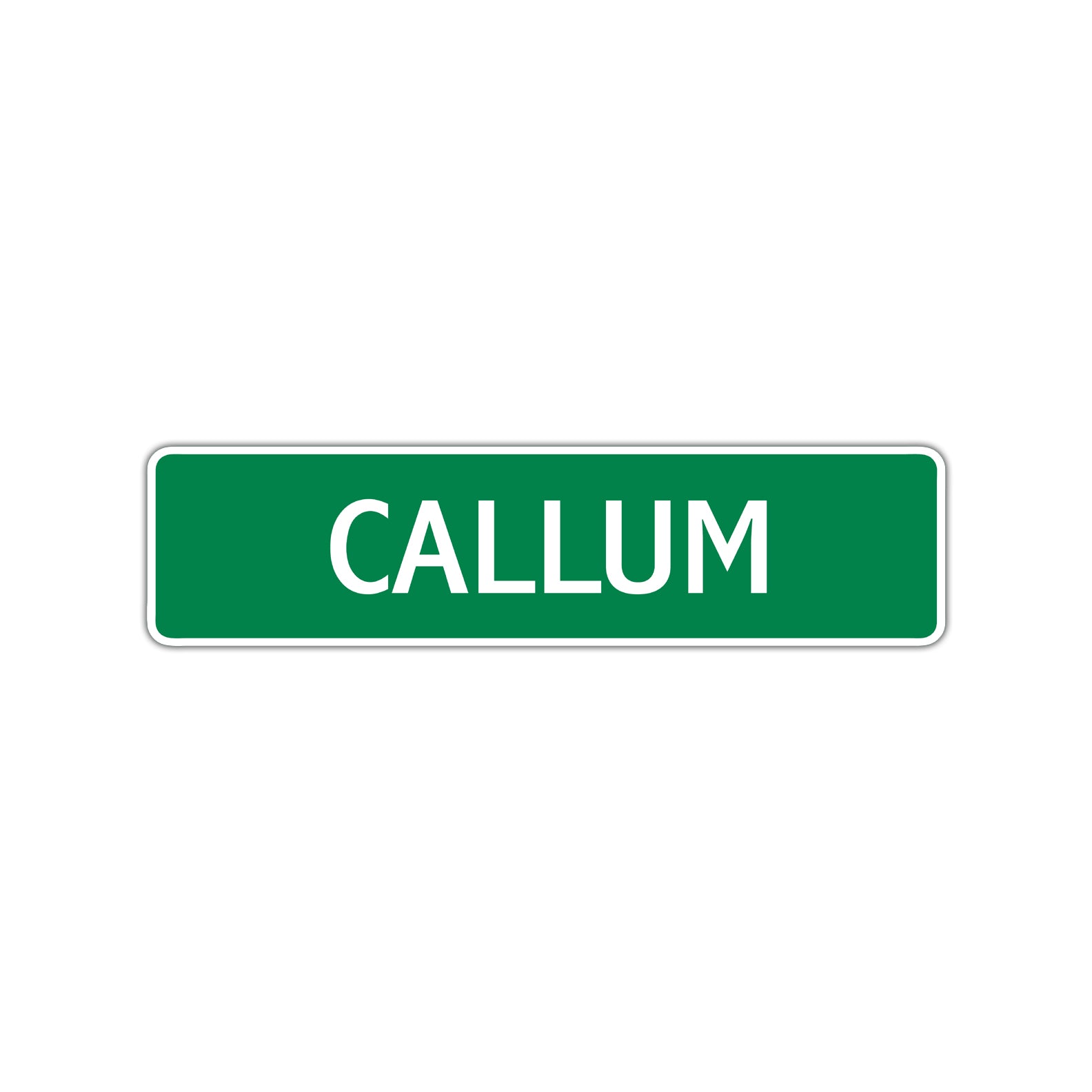 Callum Street Sign Children Name Room Plate