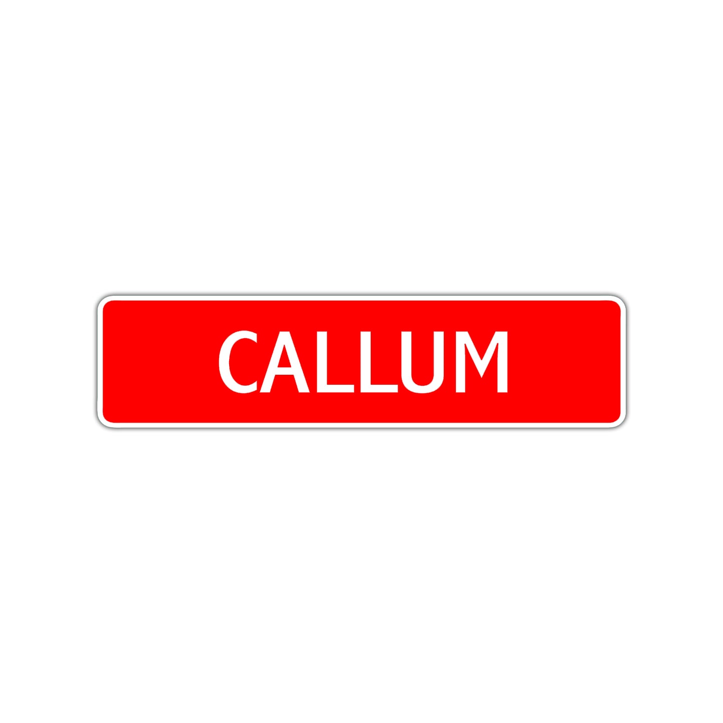 Callum Street Sign Children Name Room Plate