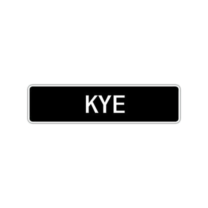 Kye Street Sign Children Name Room Plate