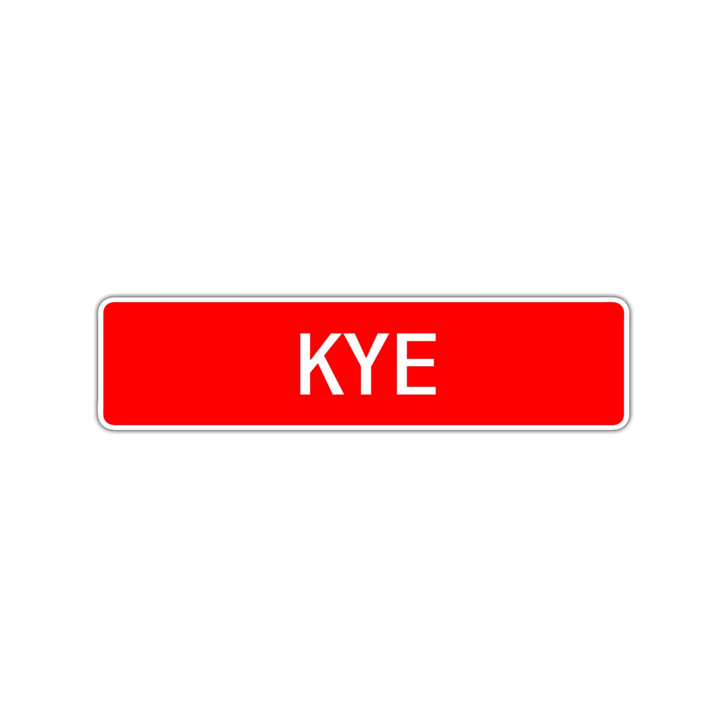Kye Street Sign Children Name Room Plate