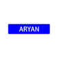 Aryan Street Sign Children Name Room Plate