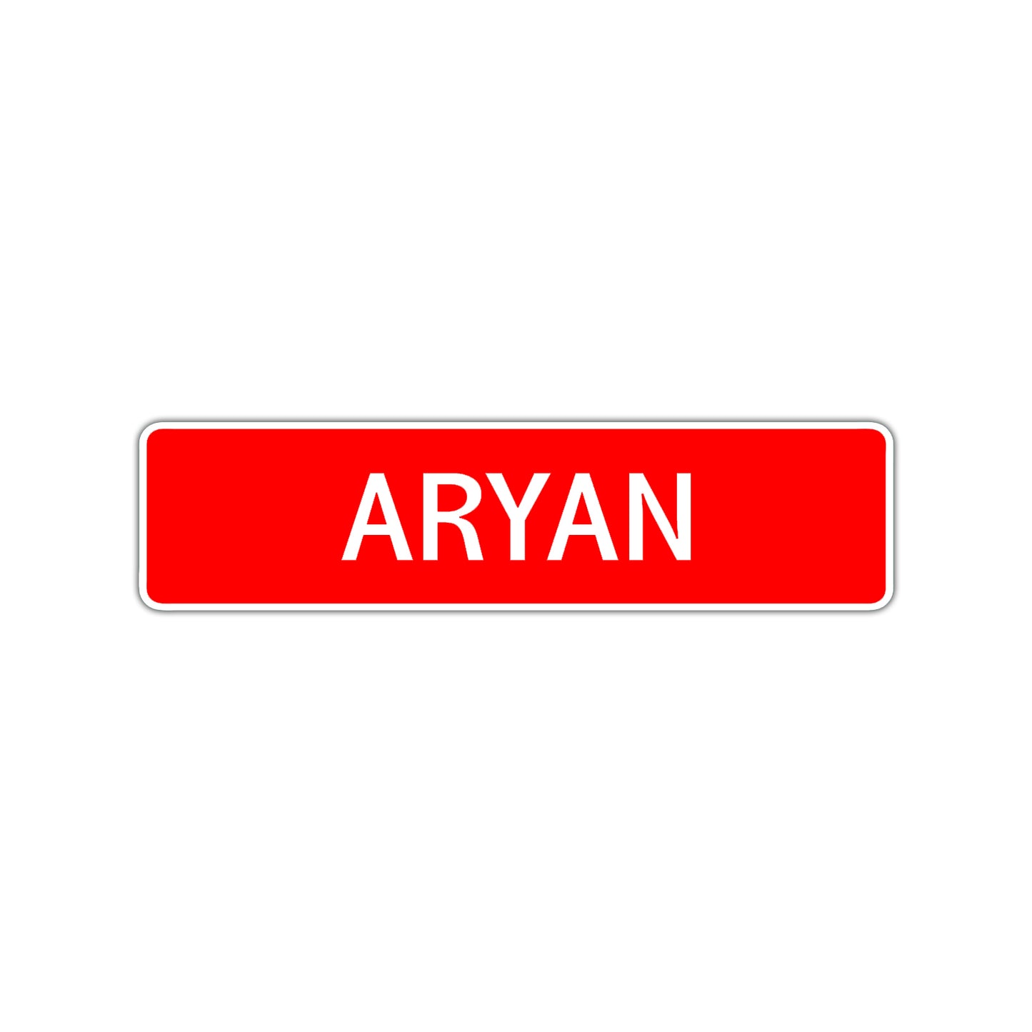 Aryan Street Sign Children Name Room Plate