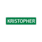 Kristopher Street Sign Children Name Room Plate