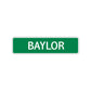 Baylor Street Sign Children Name Room Plate