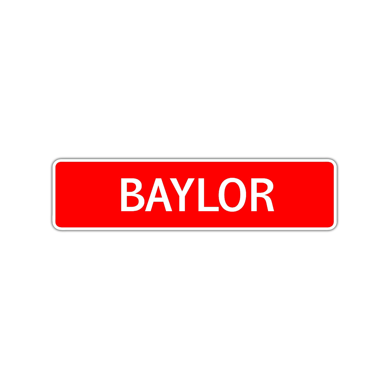 Baylor Street Sign Children Name Room Plate