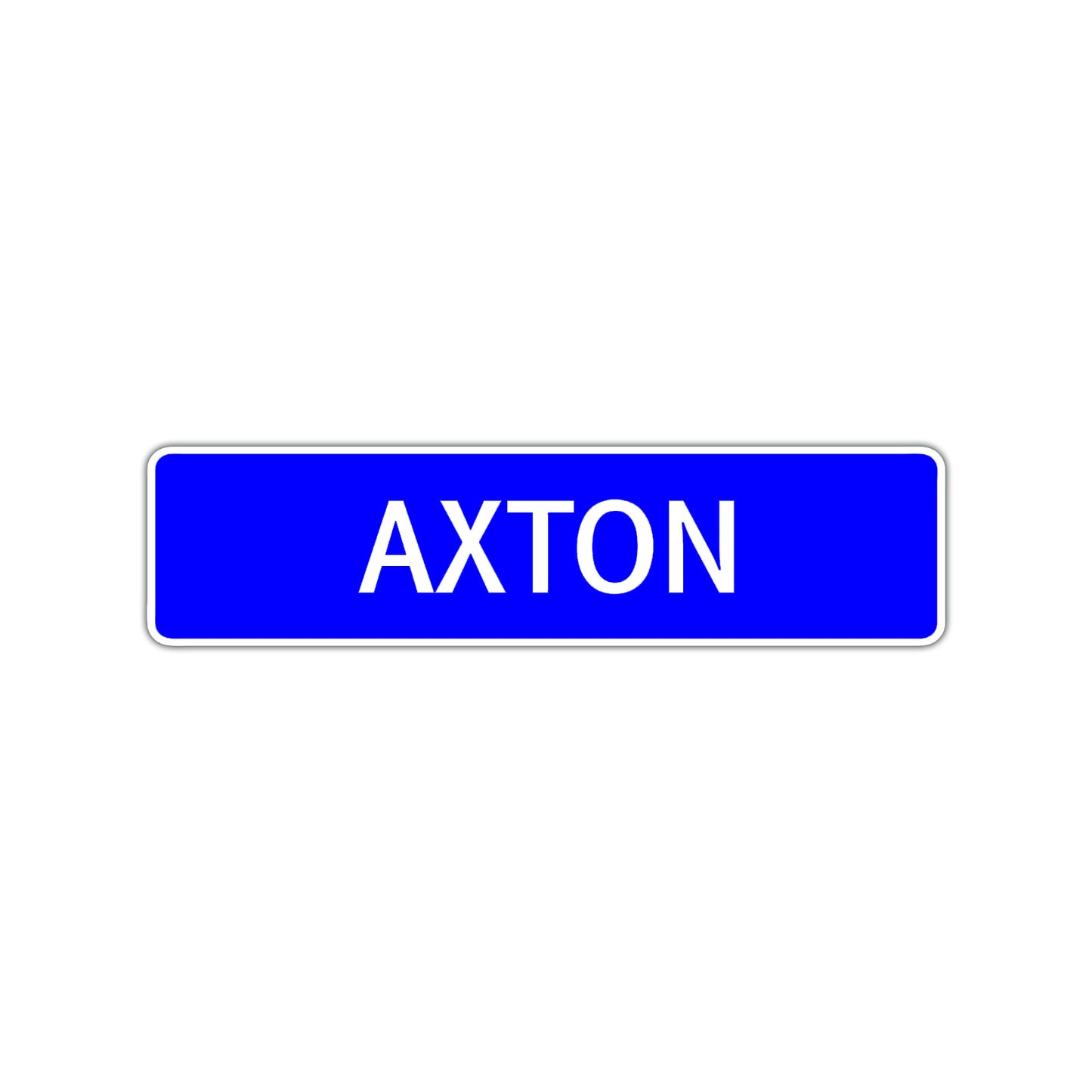 Axton Street Sign Children Name Room Plate
