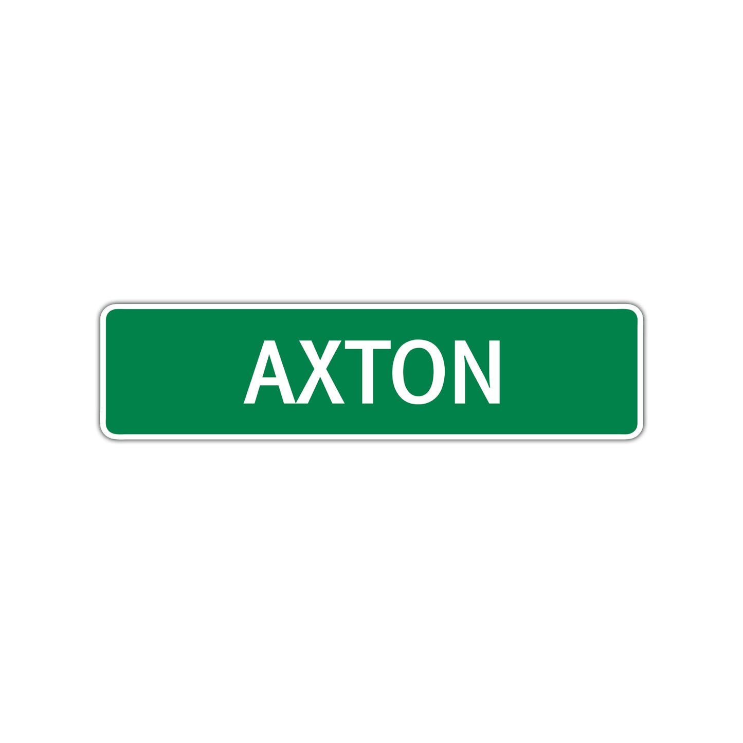 Axton Street Sign Children Name Room Plate