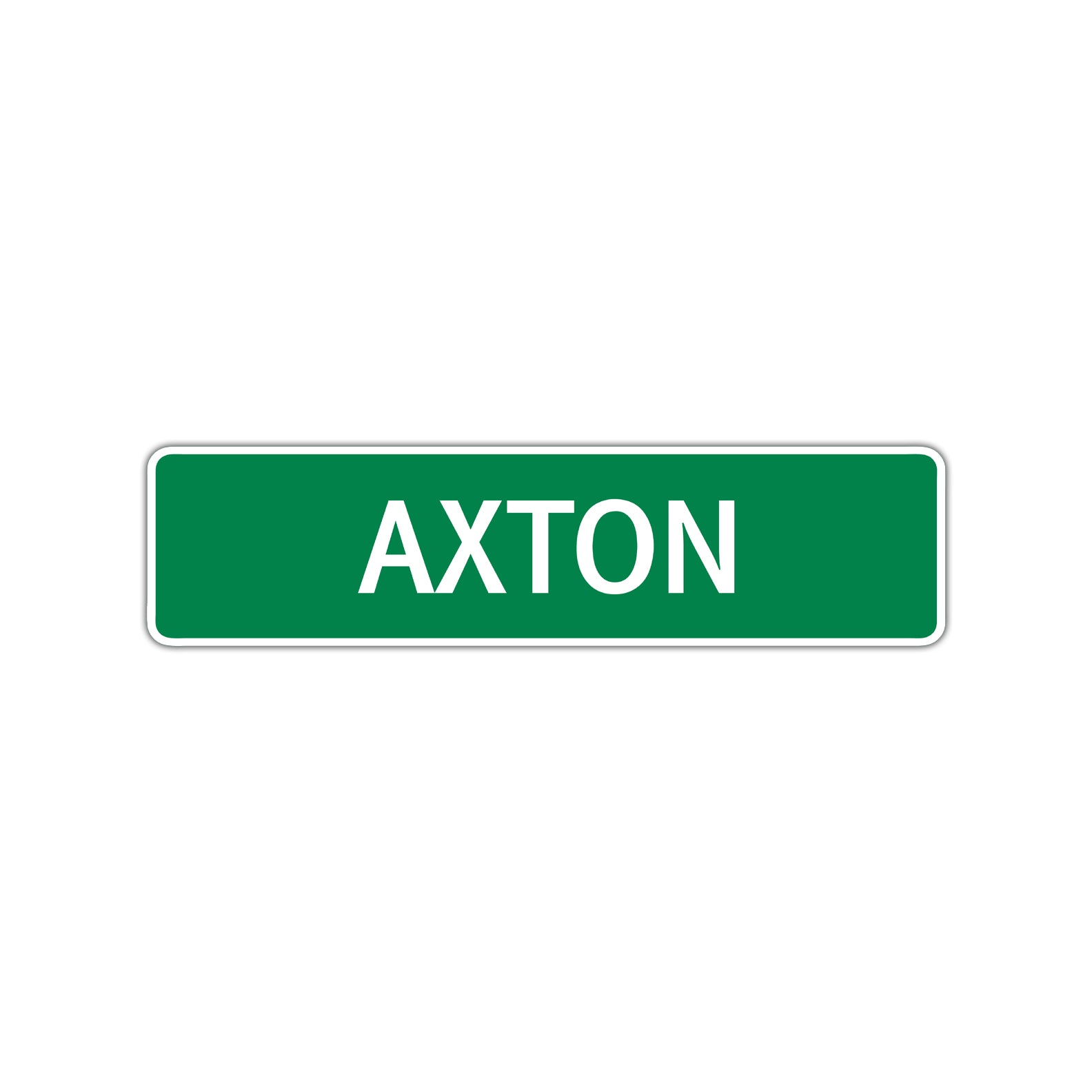 Axton Street Sign Children Name Room Plate