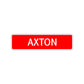 Axton Street Sign Children Name Room Plate