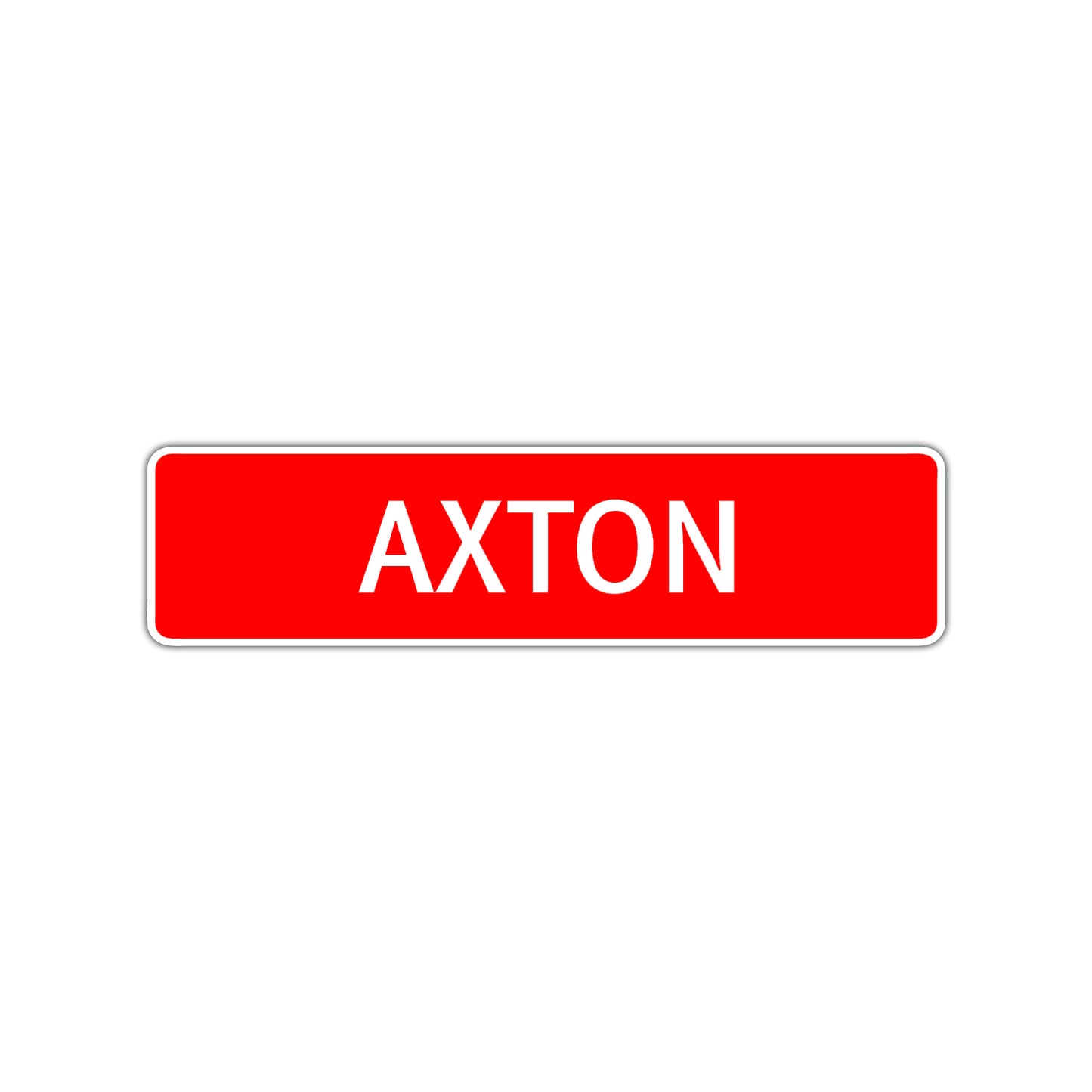 Axton Street Sign Children Name Room Plate