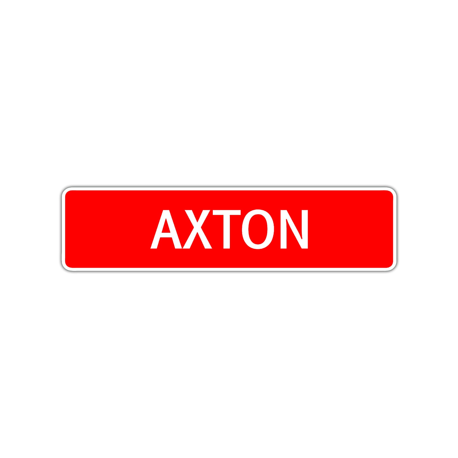 Axton Street Sign Children Name Room Plate