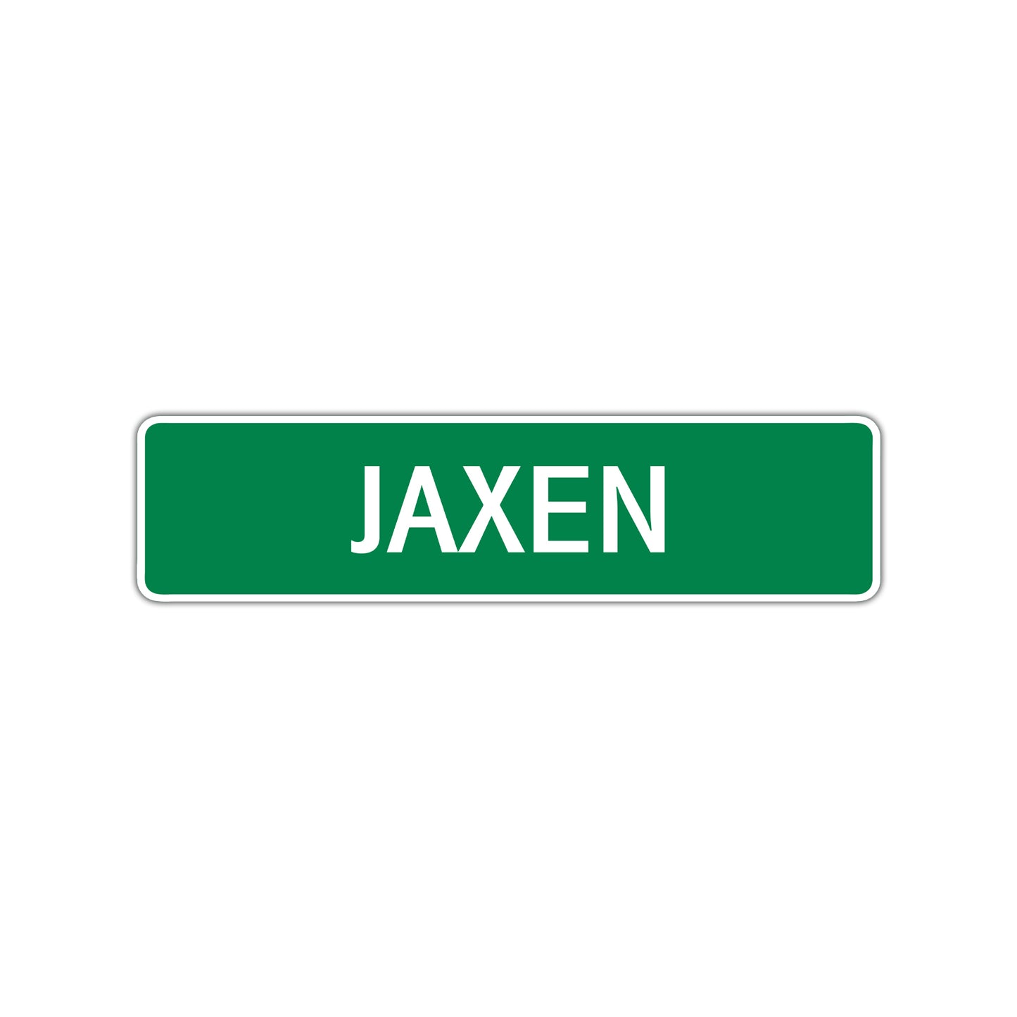 Jaxen Street Sign Children Name Room Plate