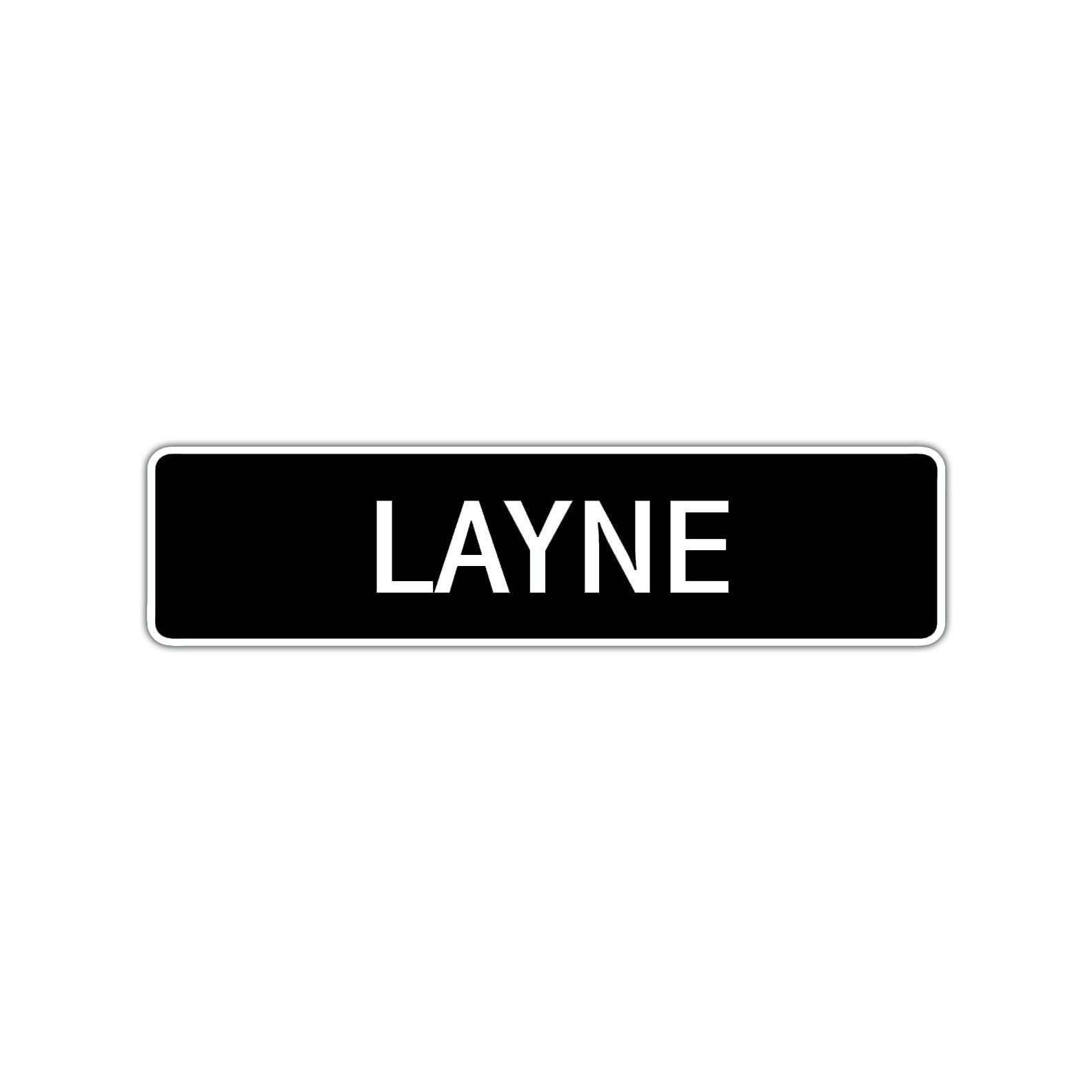 Layne Street Sign Children Name Room Plate