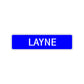 Layne Street Sign Children Name Room Plate