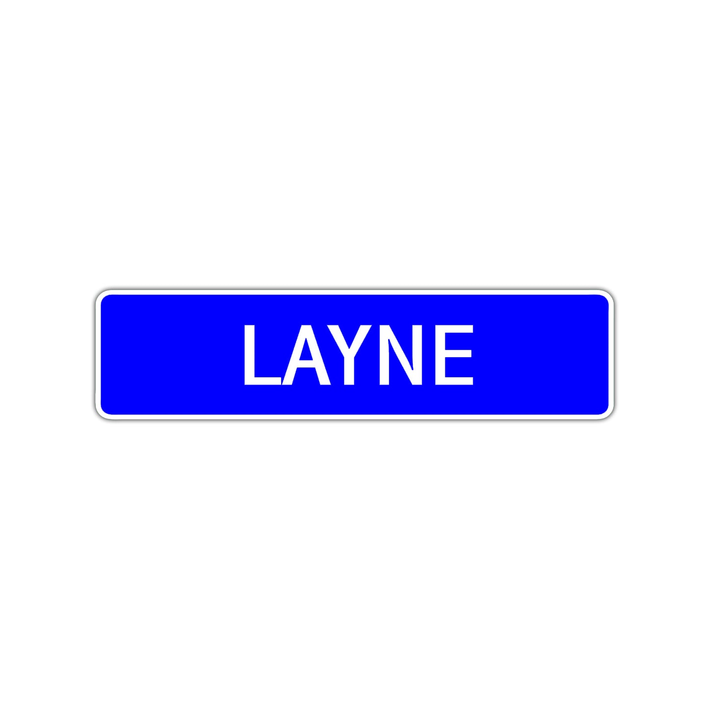 Layne Street Sign Children Name Room Plate