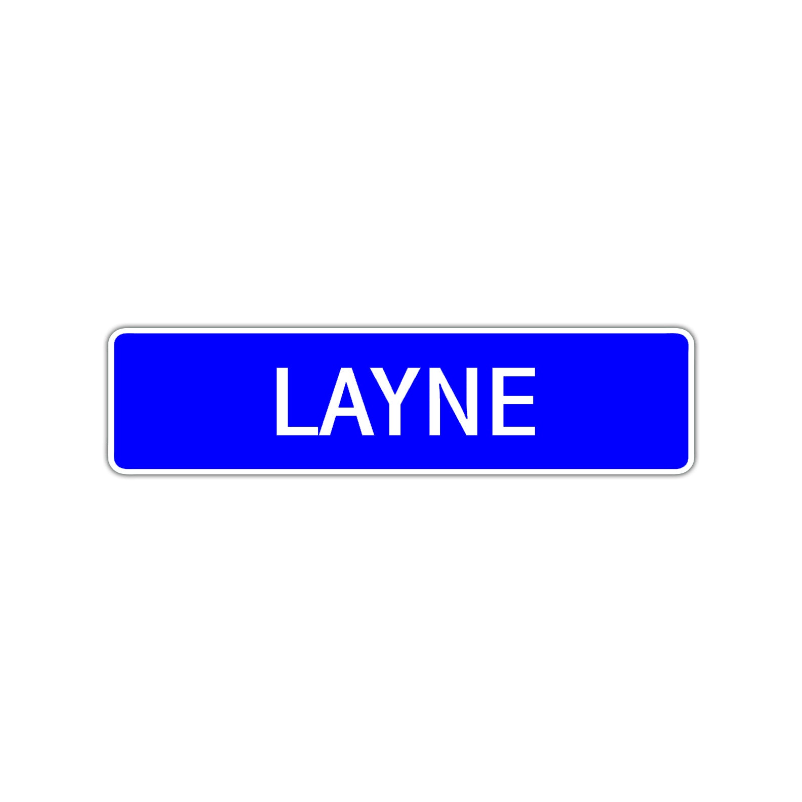 Layne Street Sign Children Name Room Plate