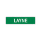 Layne Street Sign Children Name Room Plate