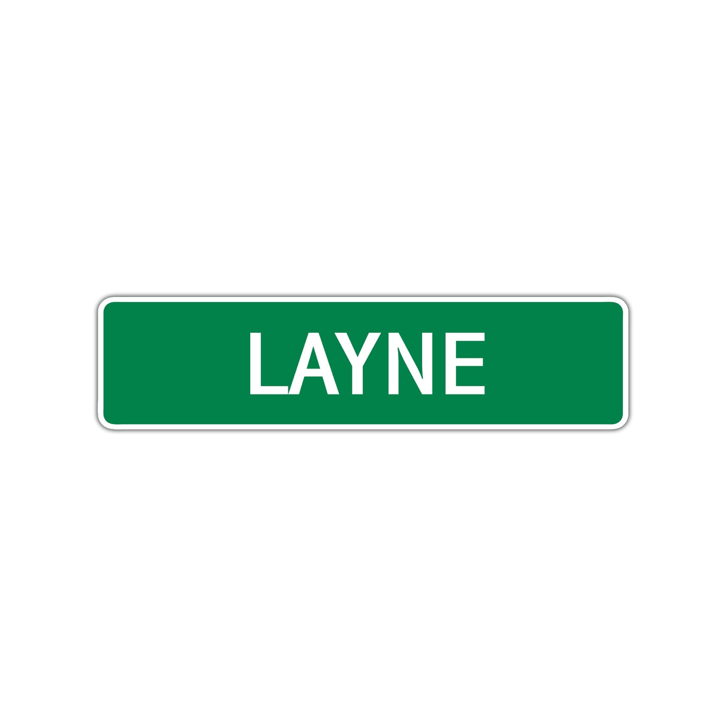 Layne Street Sign Children Name Room Plate