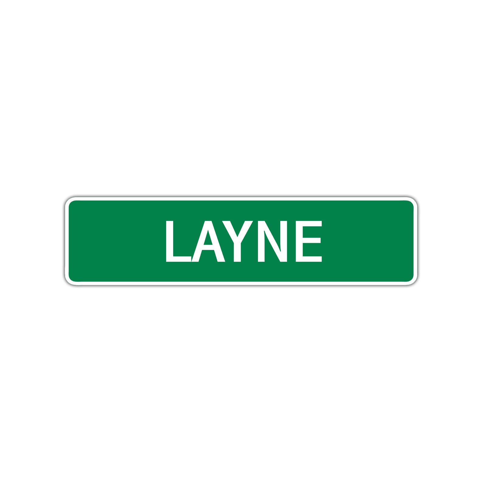 Layne Street Sign Children Name Room Plate