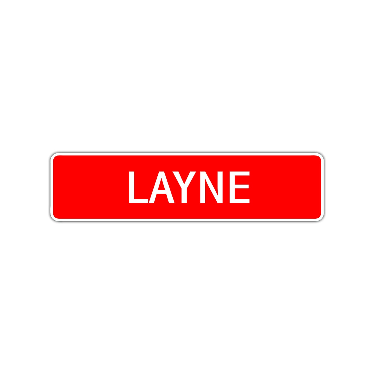 Layne Street Sign Children Name Room Plate