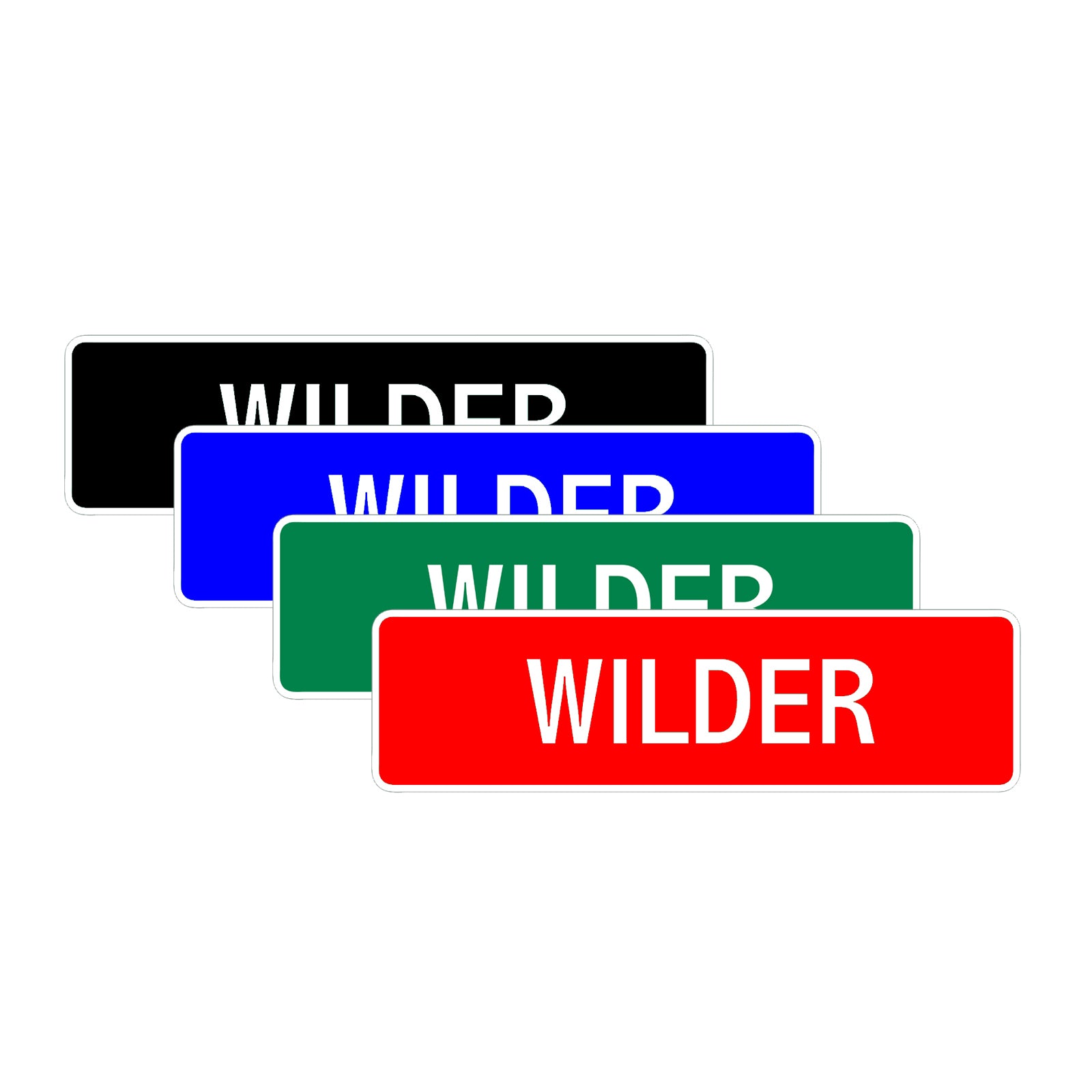 Wilder Street Sign Children Name Room Plate