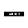Wilder Street Sign Children Name Room Plate