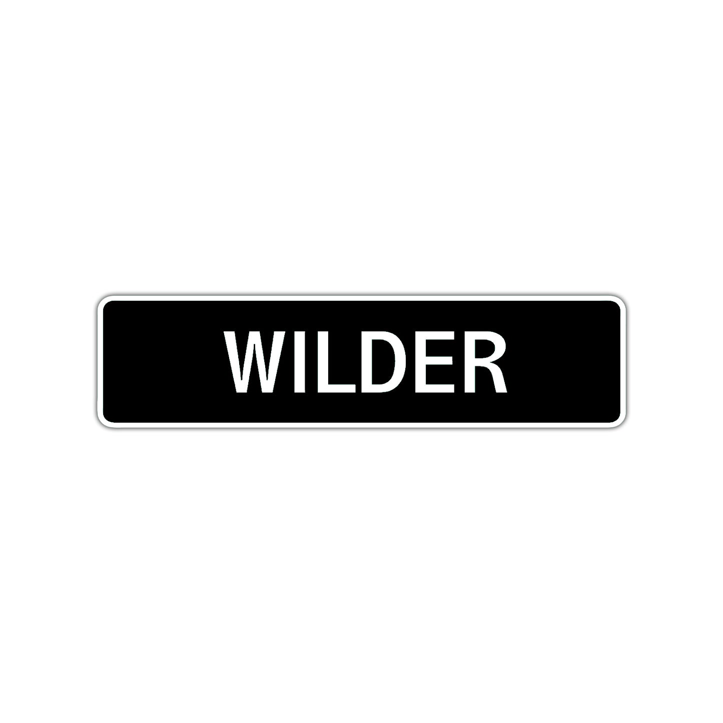 Wilder Street Sign Children Name Room Plate