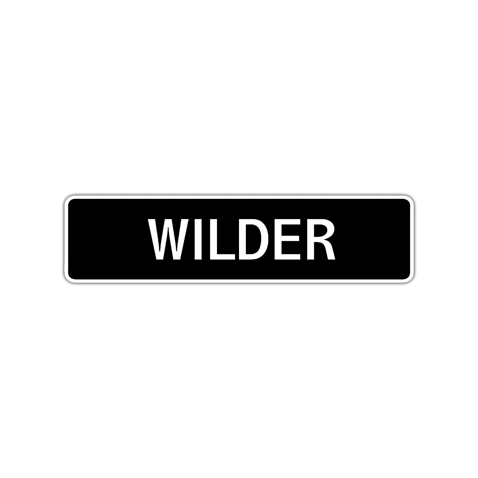 Wilder Street Sign Children Name Room Plate