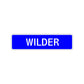 Wilder Street Sign Children Name Room Plate