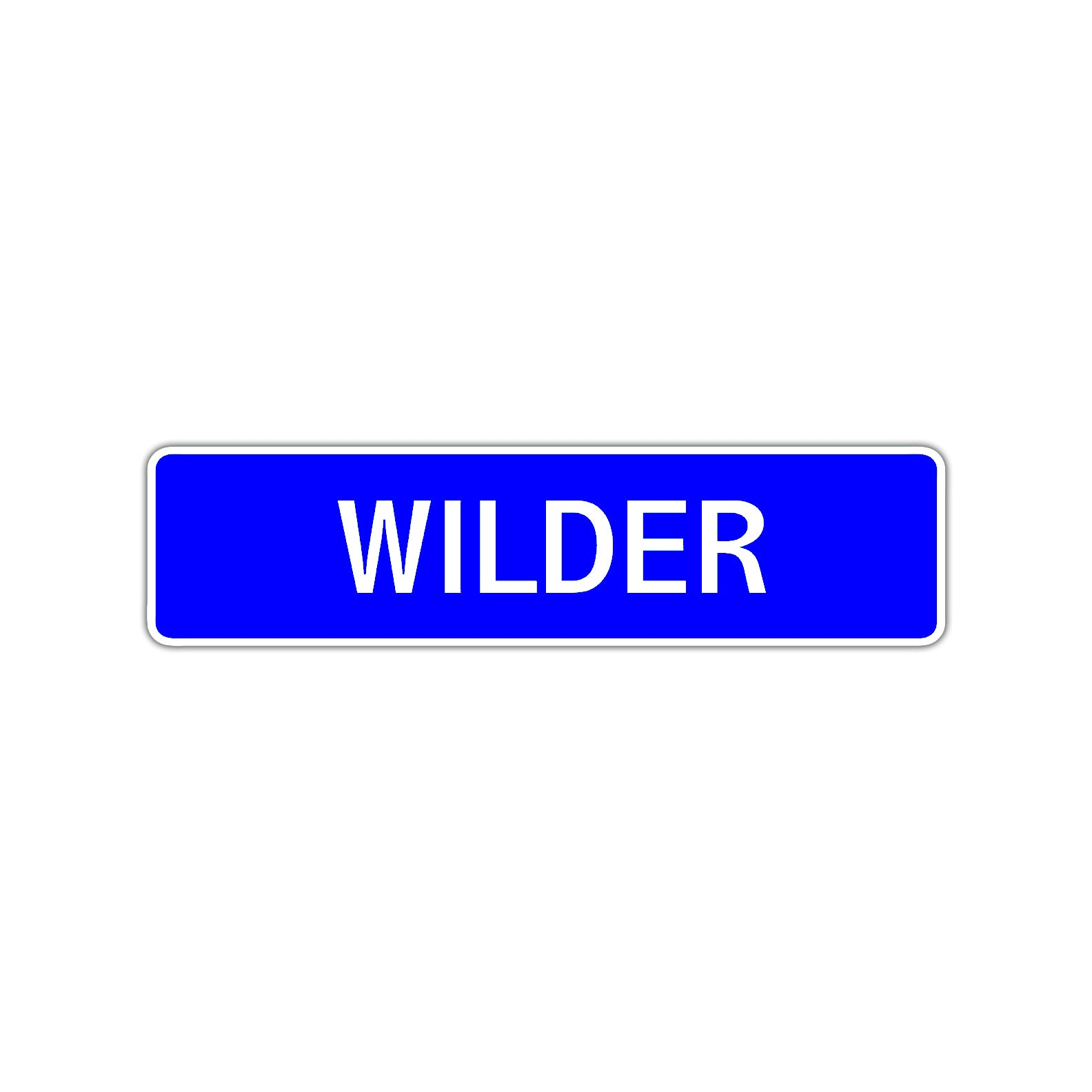 Wilder Street Sign Children Name Room Plate