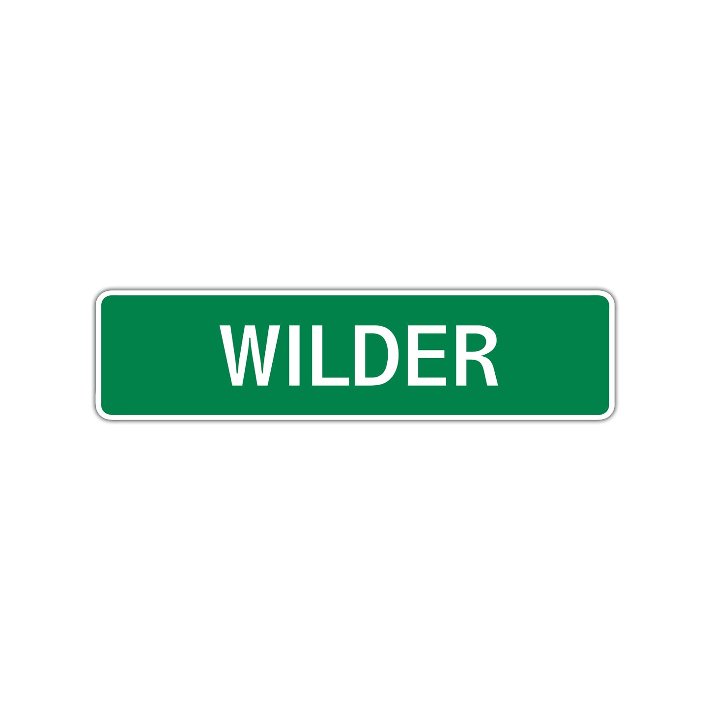 Wilder Street Sign Children Name Room Plate