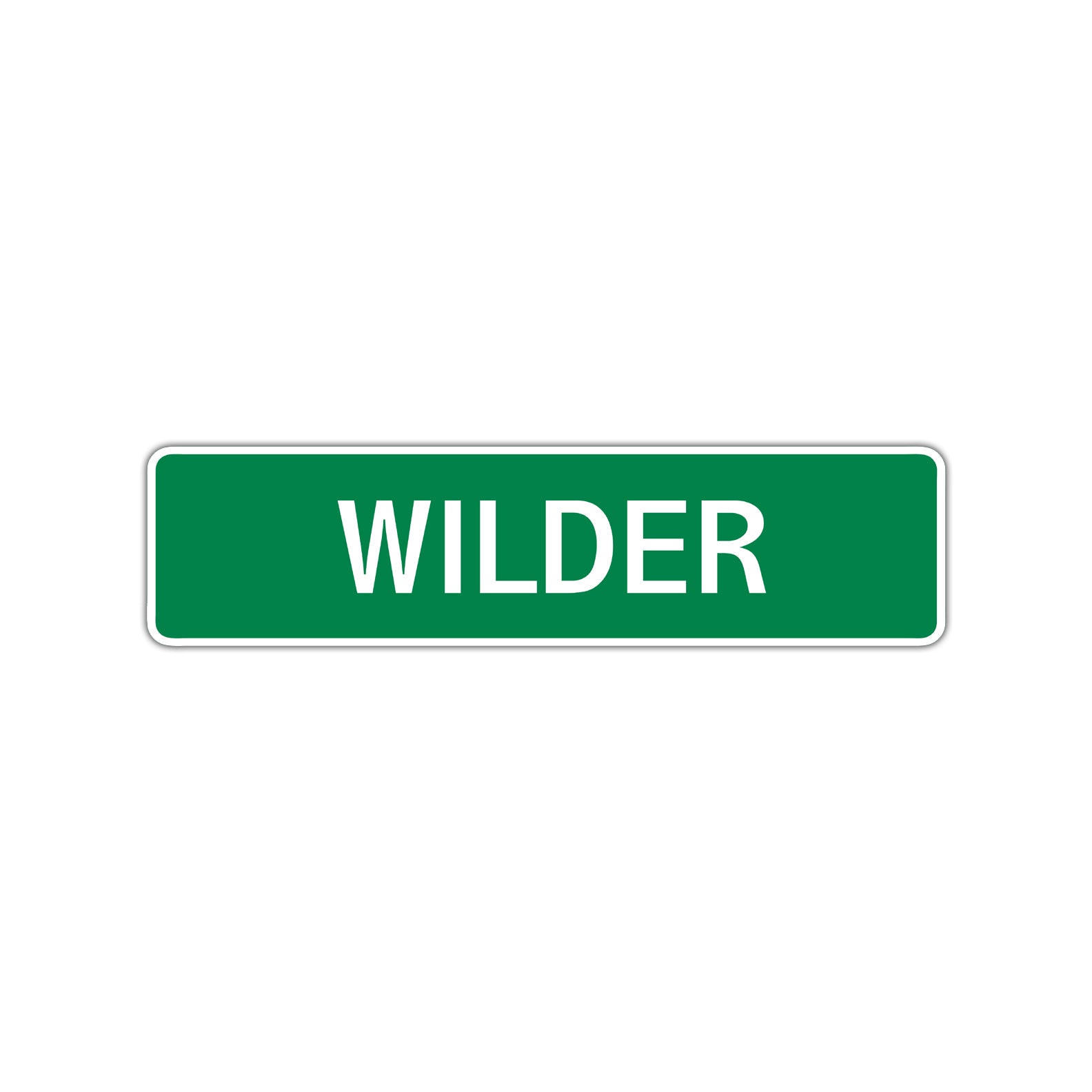Wilder Street Sign Children Name Room Plate