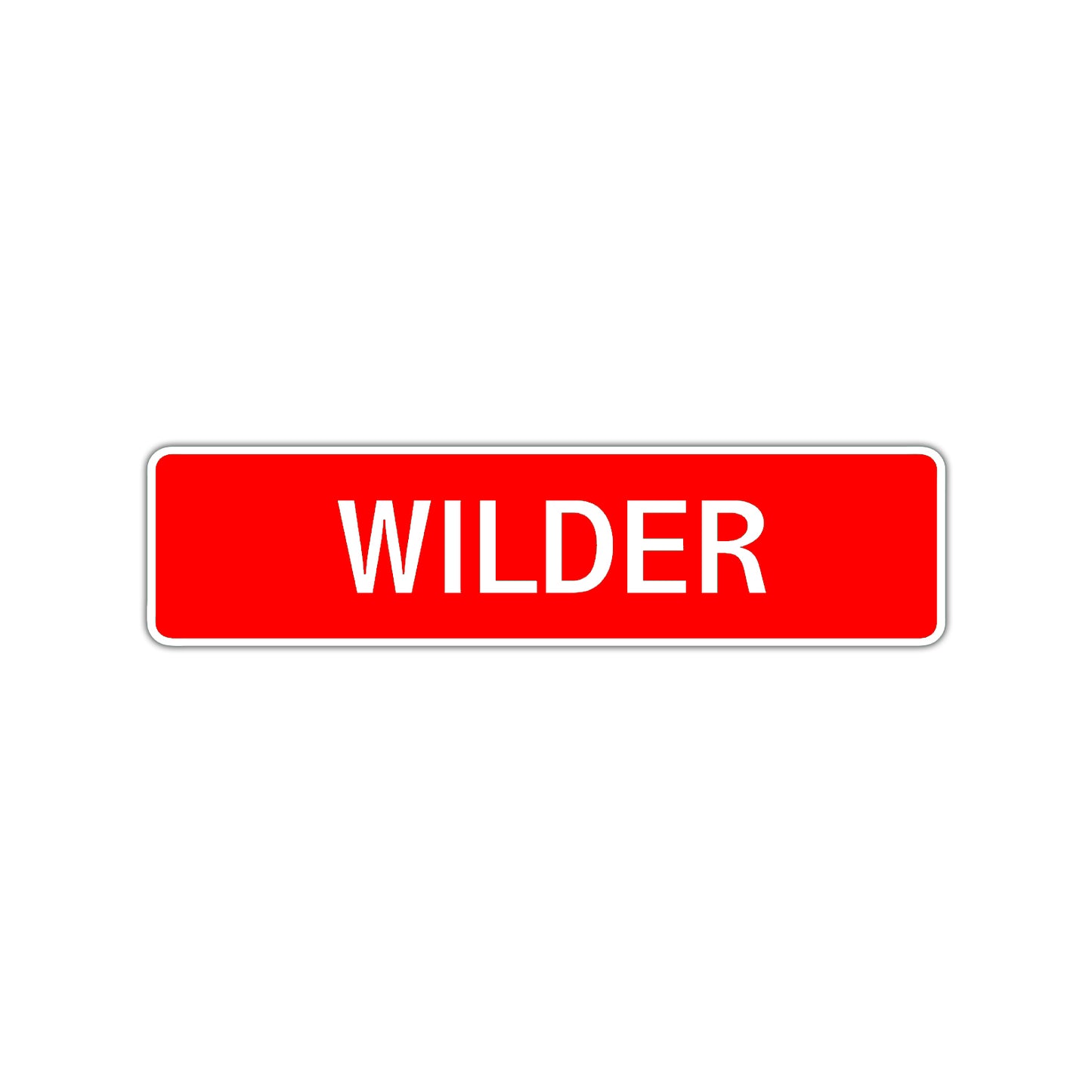 Wilder Street Sign Children Name Room Plate