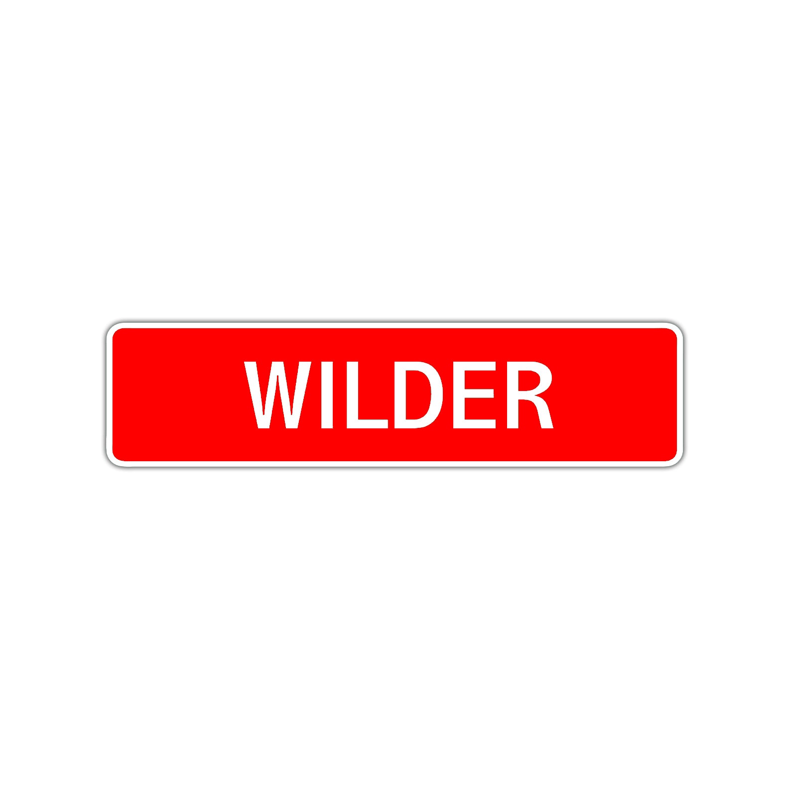 Wilder Street Sign Children Name Room Plate