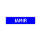 Jamir Street Sign Children Name Room Plate