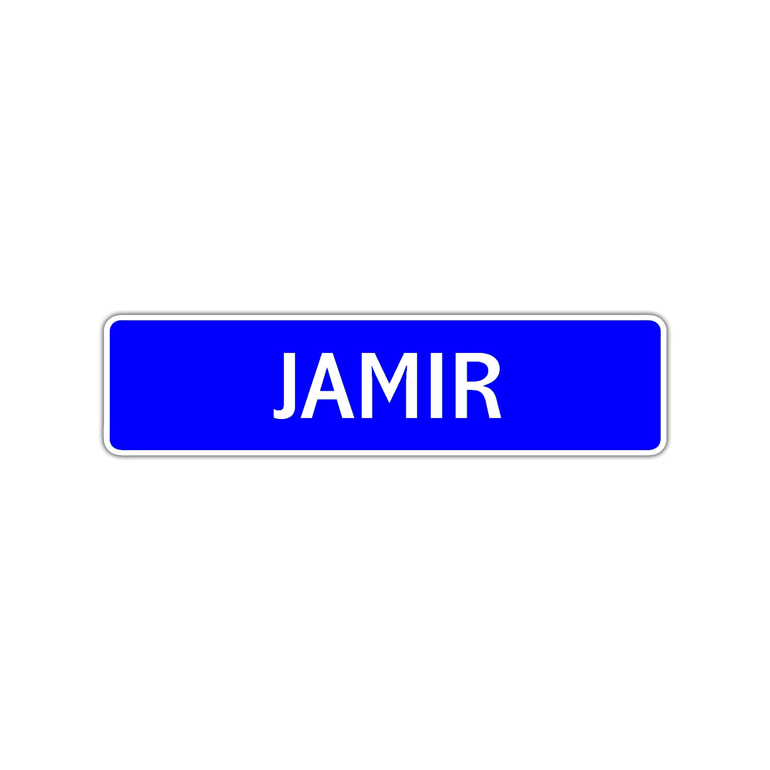 Jamir Street Sign Children Name Room Plate